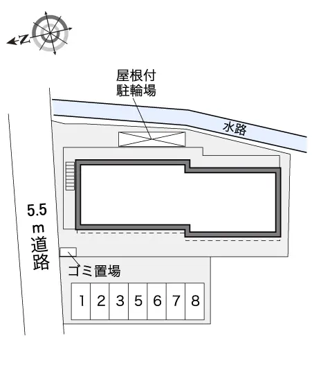 ★手数料０円★京都市右京区太秦一ノ井町　月極駐車場（LP）